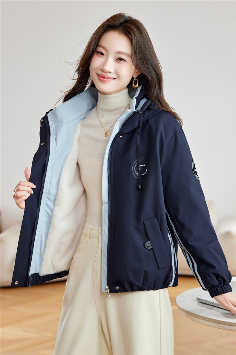 现货！2025年冬季加厚棉衣女时尚大气,女装棉衣/棉服,沐七七