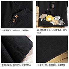 TY61155-P30v领亚麻短袖t恤男大码棉麻半袖半截袖，男装T恤，电商A040A