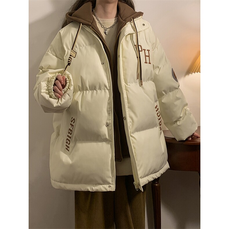 冬季宽松/假两件休闲外套潮加厚棉衣XZ102B-1M2681-P125,男装棉衣,星座102B-1