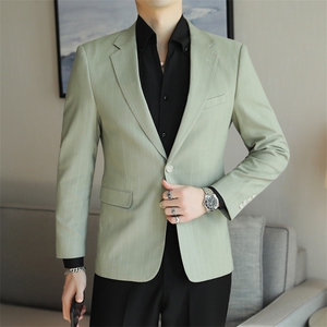 26做货-男士休闲西装修身韩版西服外套小西装上衣DX6921P165