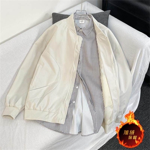 加绒加厚冬男立领棉衣拼接棉袄保暖面包服外套JK0019 P58加绒P70图片