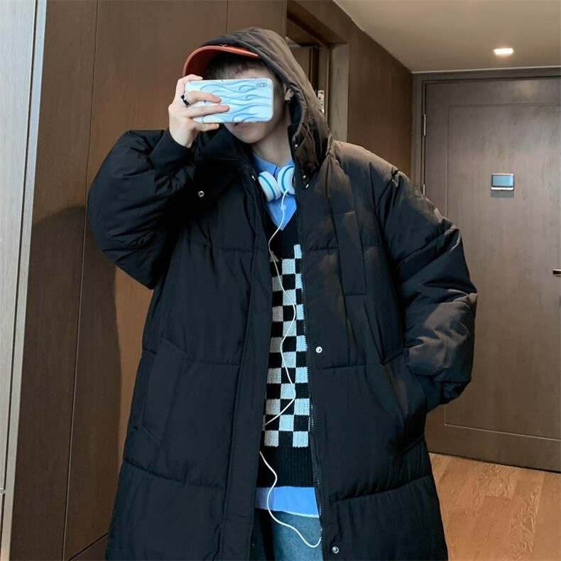 日系连帽冲锋衣棉服外套男女冬季宽松加厚保暖机能工装情侣棉衣潮，男装夹克，星座506A