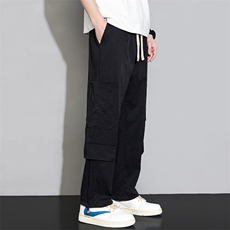 潮流前线日系潮牌夏季新款男士设计感宽松休闲裤CK2319-P45，男装休闲裤，星座717