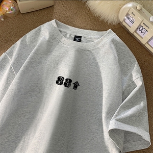 可设48小时发货 支持抖音得物来样二开230克重磅美式短袖t恤MT335图片