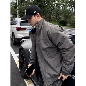 美式飞行员夹克棉服男秋冬季立领三防保暖棉衣外套教练短款棒球服图片