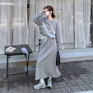 新品 蕾丝卫衣套装半身裙6911-P165-K228图片