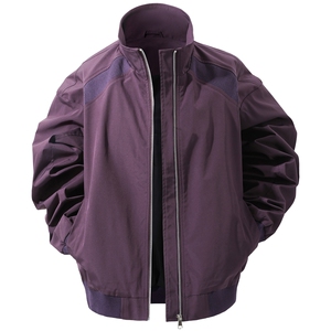 JK008立体白底 春装拼接工装立领夹克 聚酯纤维(M-5XL)TP35图片