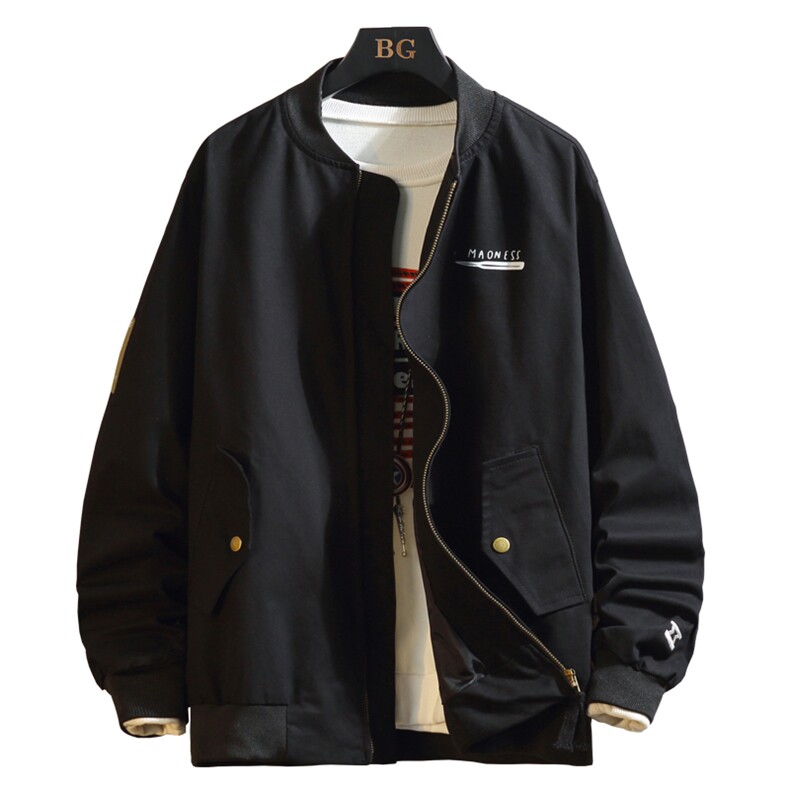 白墙风2021春秋季余文乐棒球服男空军飞行员夹克控119-j901-p85,男装夹克,星座311A