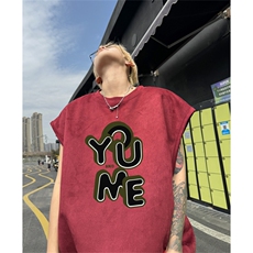 麂皮绒背心坎肩男T恤美式港风潮JB440-特P19控38，男装背心/马甲，电商B370