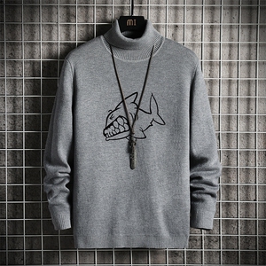 GM45041-P45 加绒款-P65 高领毛衣男士大码内搭毛线衣男针织衫男图片