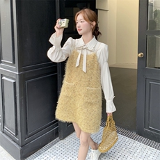 现?货?韩系轻奢小香风连衣裙两件套2D151-F11-P185-K278，女装套装/套裙，2D151