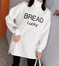 冬季加厚绒高领中长款打底Ｔ，其它，卡琪涩