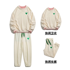 1秋季新款休闲圆领假两件情侣青春套头卫衣套装7144P98控128，男装卫衣，星座226-2