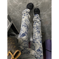 【有货】1197CC-特P76青花瓷牛仔裤男女设计感直筒裤子，男装牛仔裤，星座1007（原301D）