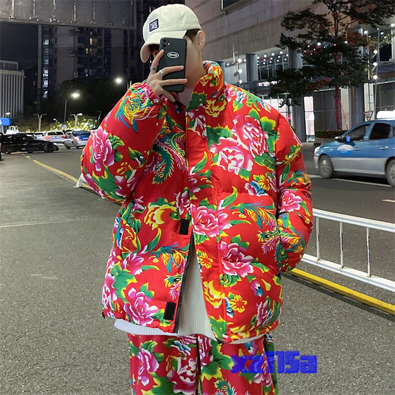 MY203保暖防寒面包服棉衣外套新中式表演出团队服男女大码棉袄潮,男装棉衣,星座115A(原星座507）