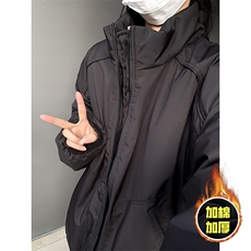 现货5W件冬季三防美式高街雪山立领冲锋衣棉衣男女棉服厚夹克外套，男装夹克，电商A486