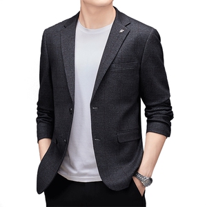 DJ3076钱塘2020-3中年男士商务休闲简约时尚百搭西服外套P152图片