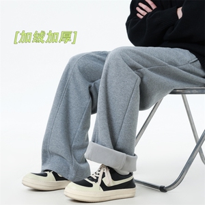 XZ616 秋冬毛呢加绒加厚打褶缉明线休闲长裤 K1088 特P45控88图片