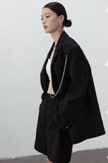 JY设计师款褶皱链条西服，其它，JY.OUBEN