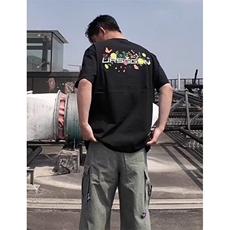 创意涂鸦短袖t恤男女2025夏季新款ins潮流设计感半袖上衣TS03，男装T恤，星座1116A（原606A-3）
