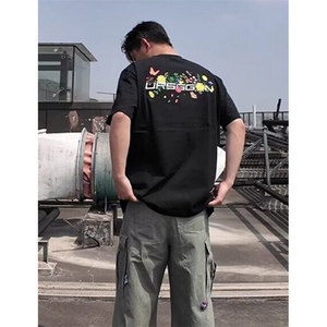 创意涂鸦短袖t恤男女2025夏季新款ins潮流设计感半袖上衣 TS03图片