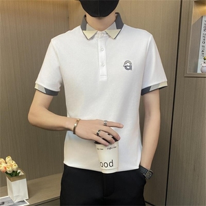 PL047-特P40控65polo衫短袖男潮牌夏季新款休闲翻领上衣保罗t恤图片