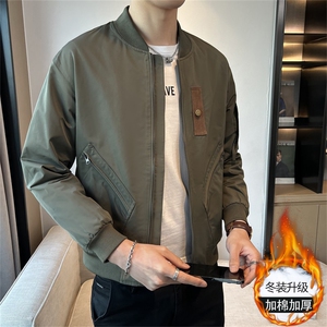 加棉加厚工装夹克店主风冬季时尚休闲百搭外套男JK092加棉-P113图片