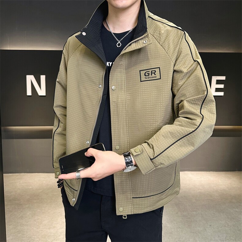 店主风2025秋季款夹克外套男士立领品质秋款C317-J6612-P115,男装夹克,电商C317