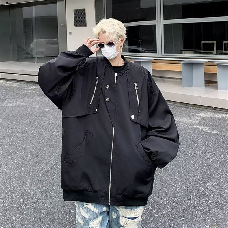 美式夹克男韩版潮流棒球服帅气2023秋冬季新款ins外套W5229-P59,男装夹克,星座412-3