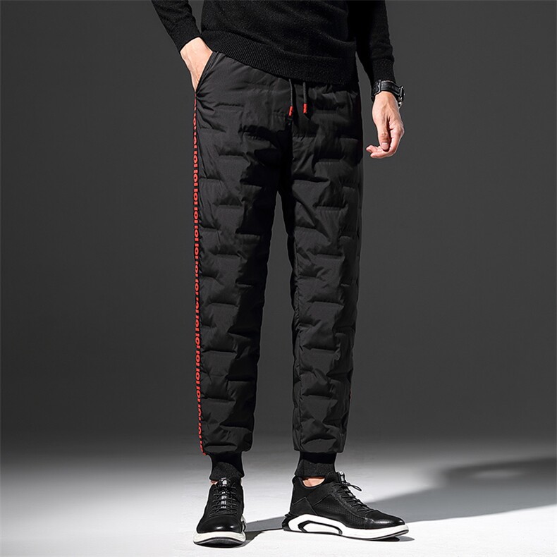 2025羽绒裤男士宽松大码高品质90绒跨境户外运动羽绒长，男装棉裤，星座218-1（原230）
