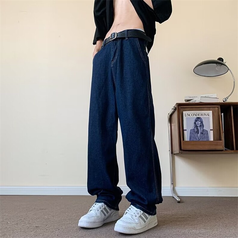2024美式牛仔裤男款直筒长裤潮NK9017P40,男装牛仔裤,星座1116-2