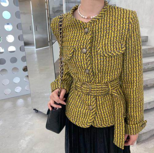 编织短西装，女装西装，HE