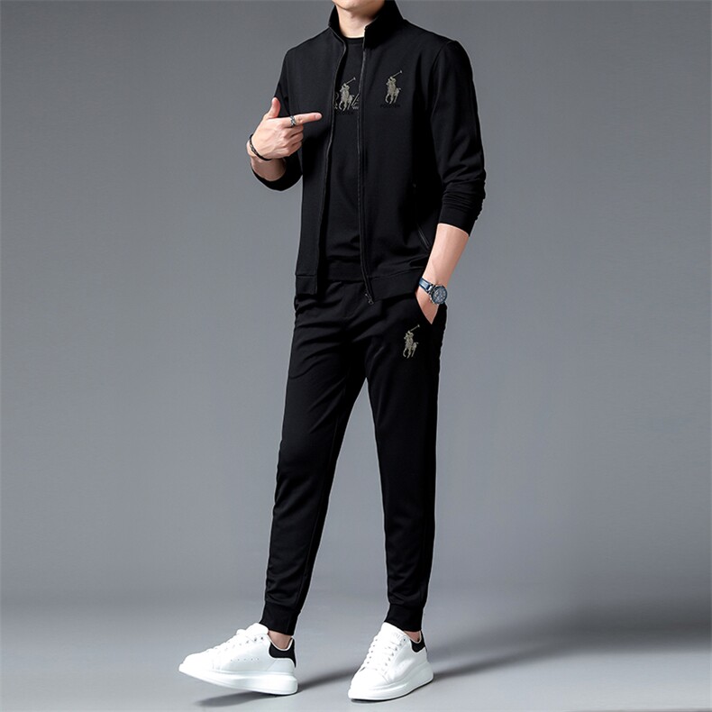中年运动套装男春秋季休闲运动服男士外套卫衣爸爸秋装套装两件套,男装休闲套装,电商B212（原钱塘6029）