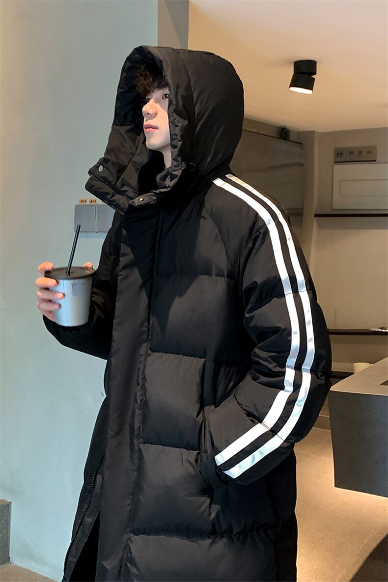 90%绒羽绒服D5580-TP235328冬季潮牌长款保暖休闲羽绒服男,男装羽绒服,电商A102