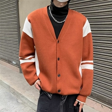 复古着设计小众慵懒风条纹高级感显瘦休闲毛衣男女潮春，男装针织衫/毛衣，星座716-3