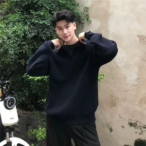 polo领毛衣男秋冬美式复古套头针织衫cleanfit慵懒高级感外套图片