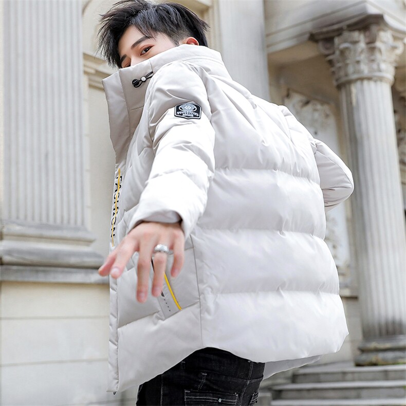 2020冬季韩版立领棉衣男潮流刺绣休闲青年短款棉服8887,男装棉衣,A067