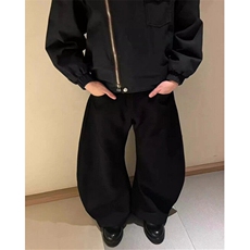 西装裤男女宽松显瘦休闲拖地裤潮流时尚常规阔脚裤KX024，男装牛仔裤，星座1116A（原606A-3）
