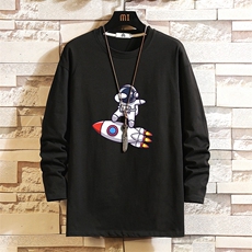 TX3158-P25纯长袖t恤男大码圆领打底衫体恤上衣服，男装T恤，电商A040A