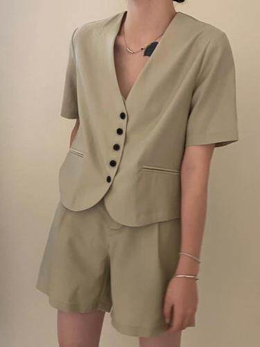 夏季小西装套装，女装西装，嫒可儿