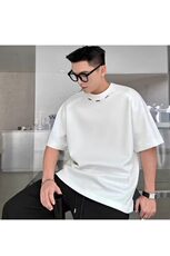 夏季新款高档设计师款圆领短袖T恤男士重磅简约百搭透气休闲半袖，男装T恤，星座218-1（原230）