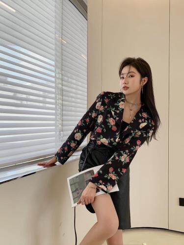 早秋印花西服，其它，ZHOU CHU