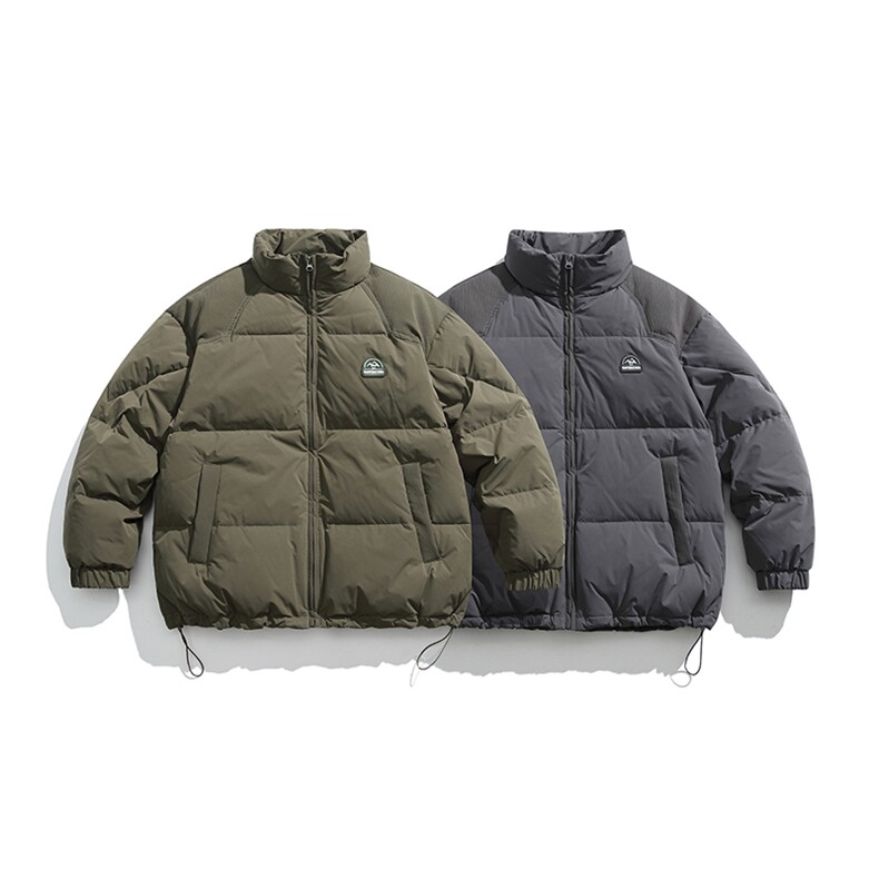 外27-2日系拼接胸口贴标羽绒服90白鸭绒(新标)YR02-P235图片