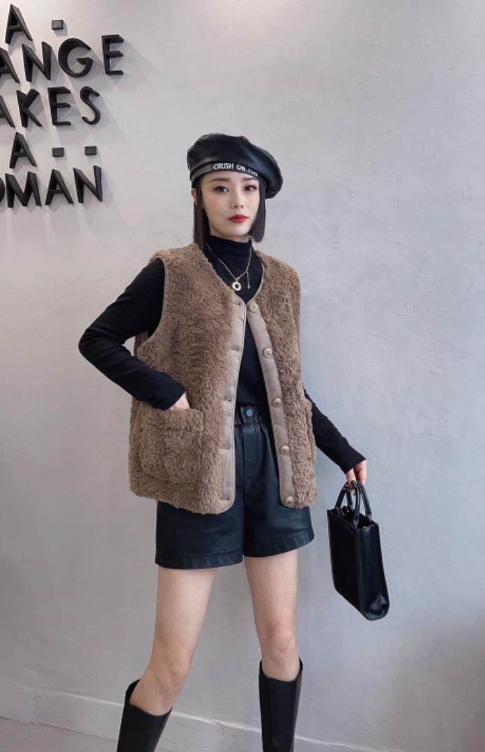 皮毛马甲，女装马甲，嫣然贝阁