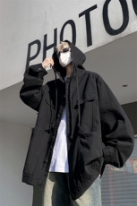 潮牌ins风牛仔上衣宽松设计学生外套痞帅韩版夹克衫HY482P95控139，男装夹克，电商A102B