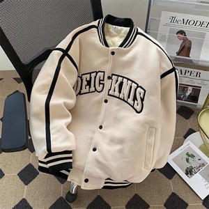 美式拼接情侣款棒球服男女春上衣韩版ins休闲卫衣外套MF338-P103图片