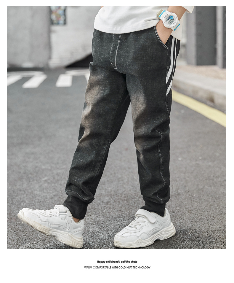 儿童装休闲牛仔裤春秋新款10-12岁小男孩