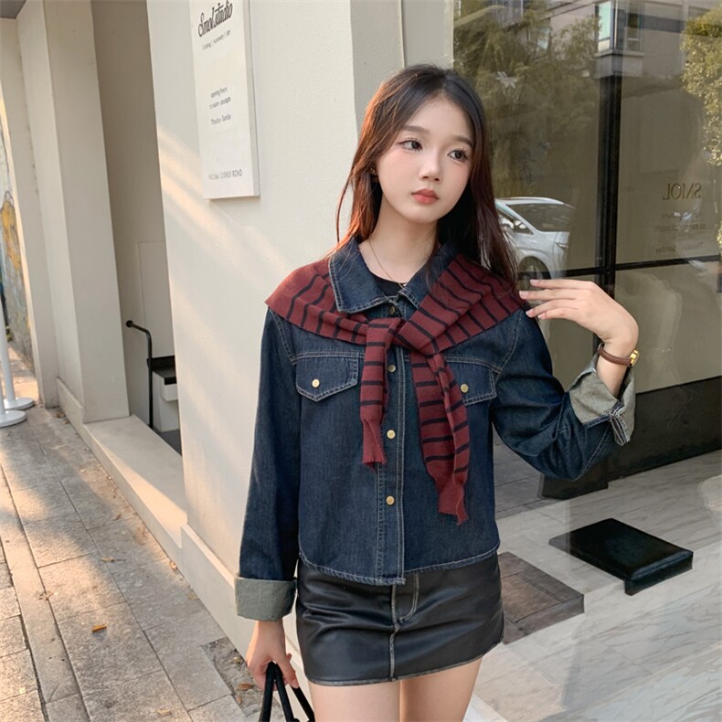 复古美式牛仔短外套女春秋2025超火好看高级小众休闲减龄夹克上衣,商品下架区,网红馆