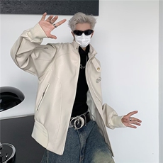 秋季新款男时尚潮外套短款皮衣JK8533P65，男装夹克，星座1116-2