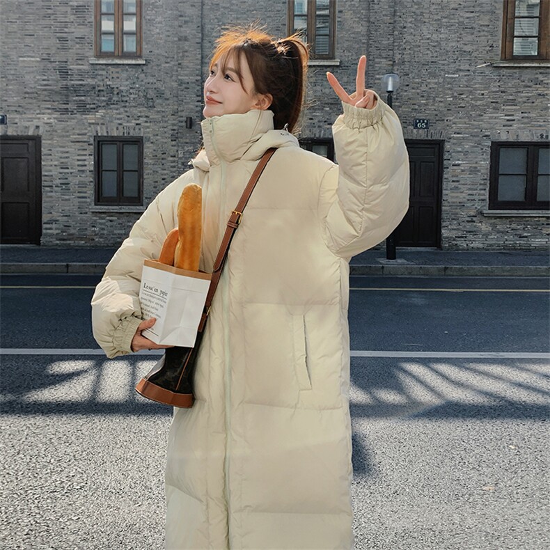 连帽中长款羽绒服(50绒300-350g)2C016-9031-P305-K458,女装羽绒服,2C016